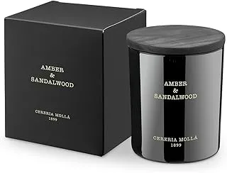 Cereria Molla Amber and Sandalwood Premium Vegetable Wax Candle in Glass 230 g