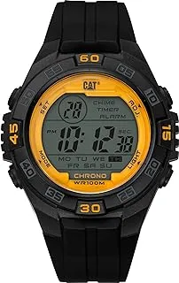 Caterpillar CAT Digimax Men's Watch Black Yellow OC16721247, Black, Yellow