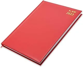 FIS A4 Diary 2023 Arabic/English (Saturday & Sunday Combined) Red - FSDI48AE23RE