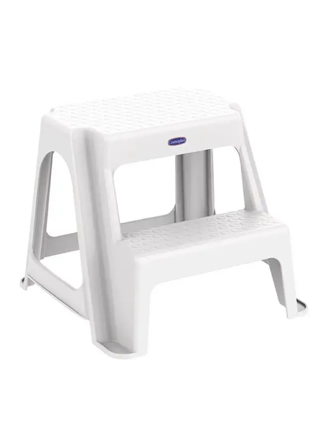 Cosmoplast Ladder Stool- White