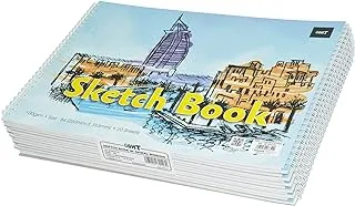 Light 12-Piece Sketch Book with Spiral Binding White 20 Sheets B4 100gsm - LISKSB4201602