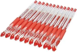 Artline ARBN1700RE Softline Gel Pen 12-Pieces, 0.7 mm Tip Size, Red