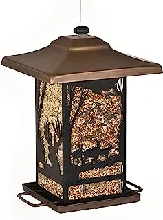 Perky-Pet 8504-2 Wilderness Lantern Wild Bird Feeder,Brown