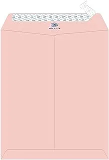 FIS FSEE1034PPIB25 100GSM Peel and Seal Executive Laid Paper Envelopes 25-Pieces, 12-Inch x 10-Inch Size, Pink