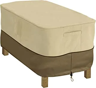 Classic Accessories Veranda Water-Resistant 48 Inch Rectangular Patio Coffee Table Cover, Outdoor Table Cover