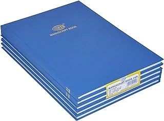 FIS FSMNA42Q5MM 5 mm Square Lines 96 Sheets Manuscript Book 5-Pack, 2 Quire Size