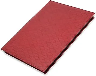 FIS FSCL18MRD1 Italian PU Material Cover Signature Book with Gift Box, 18 Sheets, 240 mm x 340 Size, Maroon