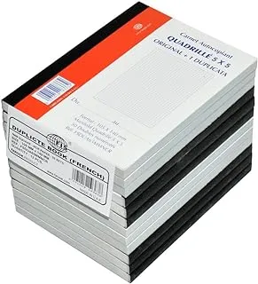 FIS FSDUA65MMNCR French Duplicate Books 12-Pieces, A6 Size