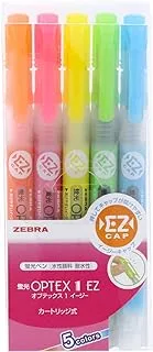 Zebra WKS11-5C Optex 1 EZ Fluorescent Marker 5-Pieces