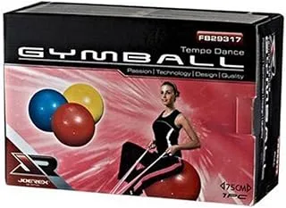 Joerex Stripy Gymball With Foot Pump Fb29317 Red @Fs