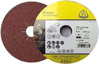 Klingspor CS 561 Abrasive Fibre Disc 25-Pieces, 40 Grit Size