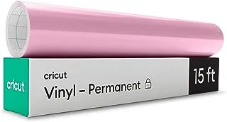 Cricut Permanent Vinyl | Light Pink | 4.6 m (15 ft) | Self Adhesive Vinyl Roll | For use with all Cricut Cutting Machines