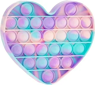 Fidget Popper Heart Shape Push Pop Bubble Toy, Camouflage