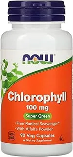 Now Foods Chlorophyll 100mg 90 Veg Capsules
