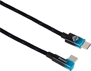 Baseus MVP 2 Elbow-shaped Fast Charging Data Cable USB to Type-C 100W 2m Black+Blue