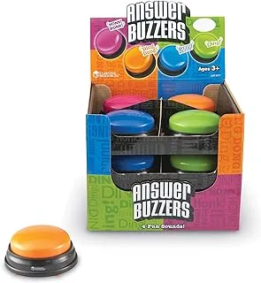 Learning Resources Answer Buzzers Classpack, Classroom Tools and Games, Teacher supplies, Batteries Included, Set of 12, Ages 3+ (Product is not recordable)