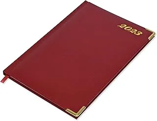 FIS A5 Diary 2023 English (1-Week at a glance) Maroon - FSDI78E23MR