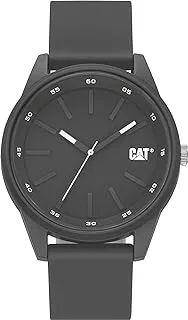 CATWATCHES Cat Insignia Gray Men Watch, 42 mm case, Gray Abs case, Gray Silicone Strap, Gray dial, Gray