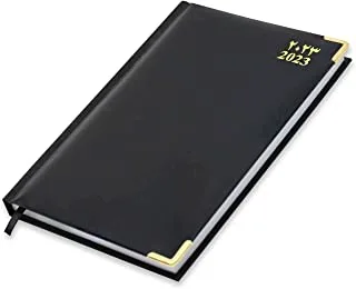 FIS A5 Diary 2023 (Arabic/English) Friday & Saturday Combined, Black - FSDI93AE23BK