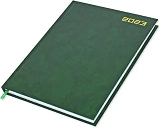 FIS 2023 Executive Diary English Vinyl Hard Cover Green - FSDI88EN23GR