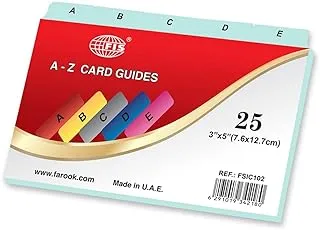 Fis® Guide Card A-Z(25 Cards) Size: 3X5