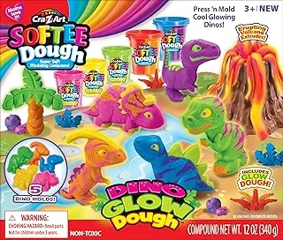 Softee Dough Modeling Compounds Dino Glow