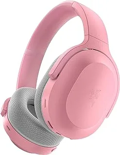 Razer Barracuda Wireless Gaming & Mobile Headset (PC, Playstation, Switch, Android, iOS) - 2.4GHz Wireless + Bluetooth, Integrated Noise-Cancelling Mic, 50mm Drivers, 40 Hr Battery - Quartz Pink