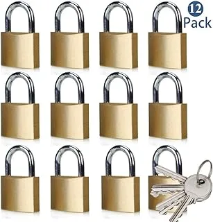 ABRAFOX Lock Solid Brass Keyed Different Padlock Yellow