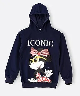 Minnie Mouse Hooded Sweatshirt for Senior Girls - Navy, 13-14 Year