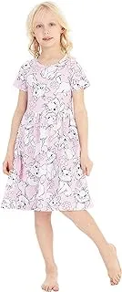 Disney 2S21001 Girls Frock - Pink, 4 yrs