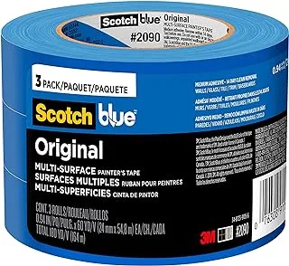 ScotchBlue Original Multi-Surface Painter’s Tape, 0.94 inch x 60 yard, 3 Rolls