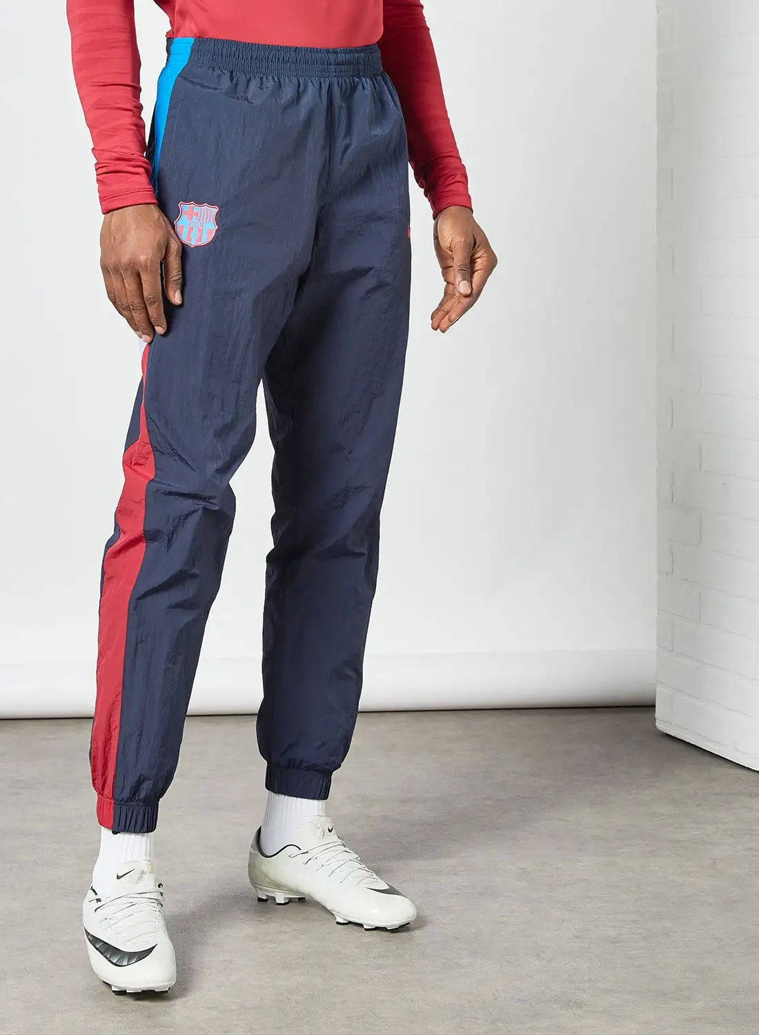 Nike F.C. Barcelona Windrunner Woven Football Pants Navy