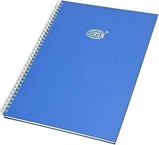 FIS FSMNFS2QSB 8 mm Single Ruled with Spiral Manuscript Books, 96 Sheets, 2 Quire, 210 mm x 330 mm Size