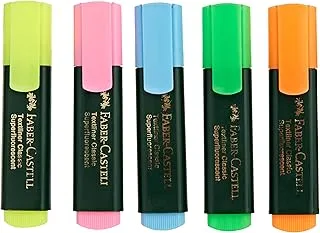 HAPPYMAA Faber Castell Highlighters Textliners Set of 5 Colors