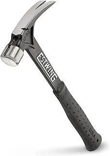 ESTWING Ultra Series Hammer - 15 أوقية قصيرة مخلب التمزق مع وجه ناعم ومسكة لتقليل الصدمات - EB-15SR