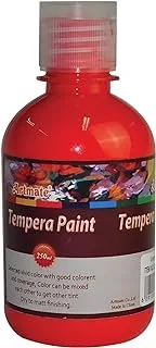 Artmate Tempera Poster Colors 250 ml, Vermilion