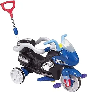 TR-09A - CHING CHING MOTOR TRICYCLE - SAFE RING - BLUE AND BLACK - 1.5~8 YEARS OLD