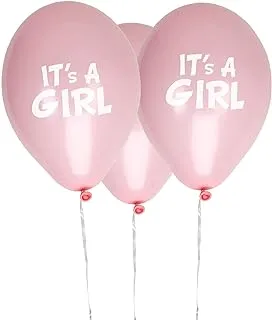 Neviti Little Star It's A Girl Balloons, Pink - 12