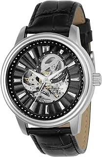 Invicta Men's Black Dial Leather Band Watch - 22577