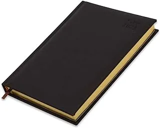 FIS Golden Diary 2023 (Arabic/English) A5, Italian PU, 1-Side Padded, Dark Brown - FSDI20AEG23DBR