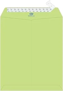 FIS FSEE1034PBGR50 100 GSM Peel and Seal Paper Envelope Set 50-Pieces, 12-Inch x 10-Inch Size, Green