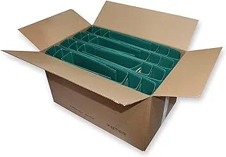 FIS Fixed Mechanism Box File Green Pack of 24 Pieces -FSBF8PGRFN