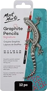 Mont Marte Graphite Pencils 12-Pieces