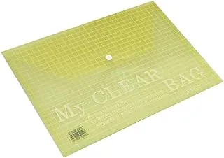 FIS My Clear Button Bag Green Pack of 12 Pieces