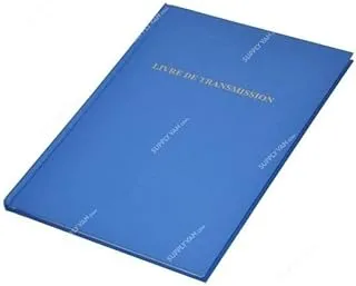 FIS FSCLLDT French Language Livre de Transmission Book, 80 Sheets, 215 mm x 335 Size, Blue