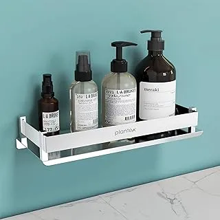 Plantex Stainless Steel Nickel, Chrome Bathroom Shelf Accessories (Silver, 12 X 5 Inches)