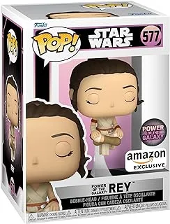 Funko Pop! Star Wars: Power of the Galaxy - Rey (Exc), Collectible Vinyl Figure - 68280, One Size