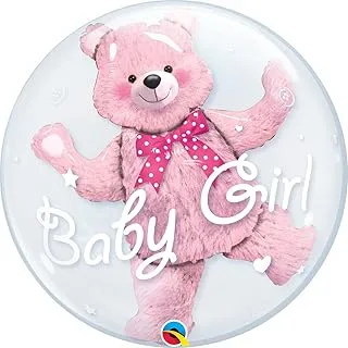 Qualatex Baby Bear Double Bubble, 24-Inch Size, Pink