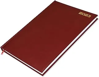 FIS A4 Diary 2023 English (Saturday & Sunday Combined) Maroon - FSDI48E23MR