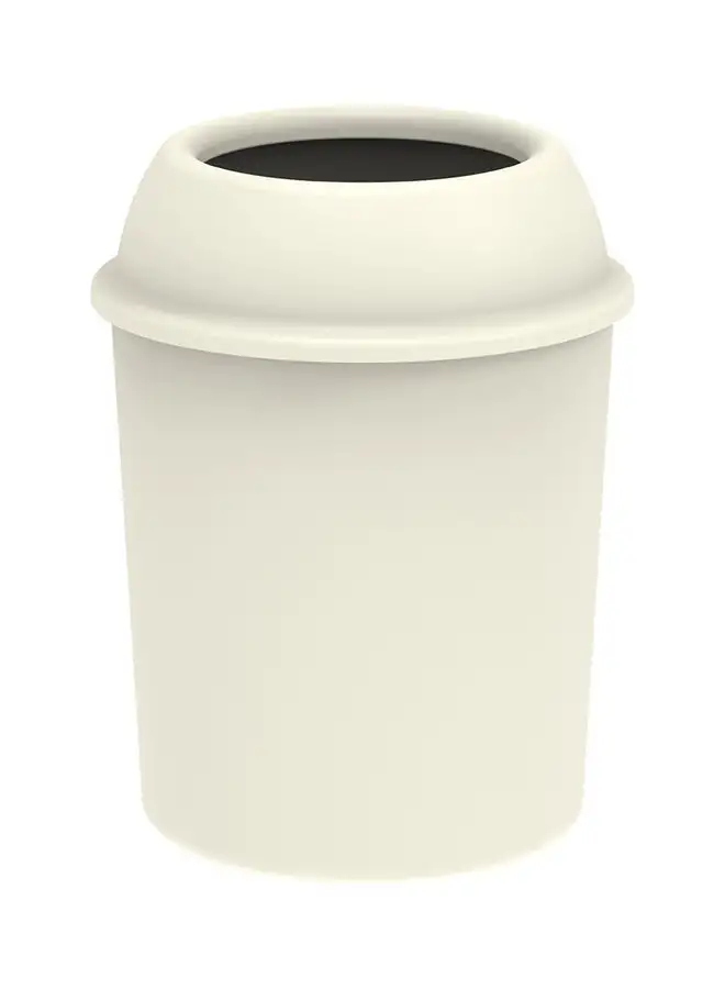 Cosmoplast Round Dust Bin  Comp- Off White 10.0Liters